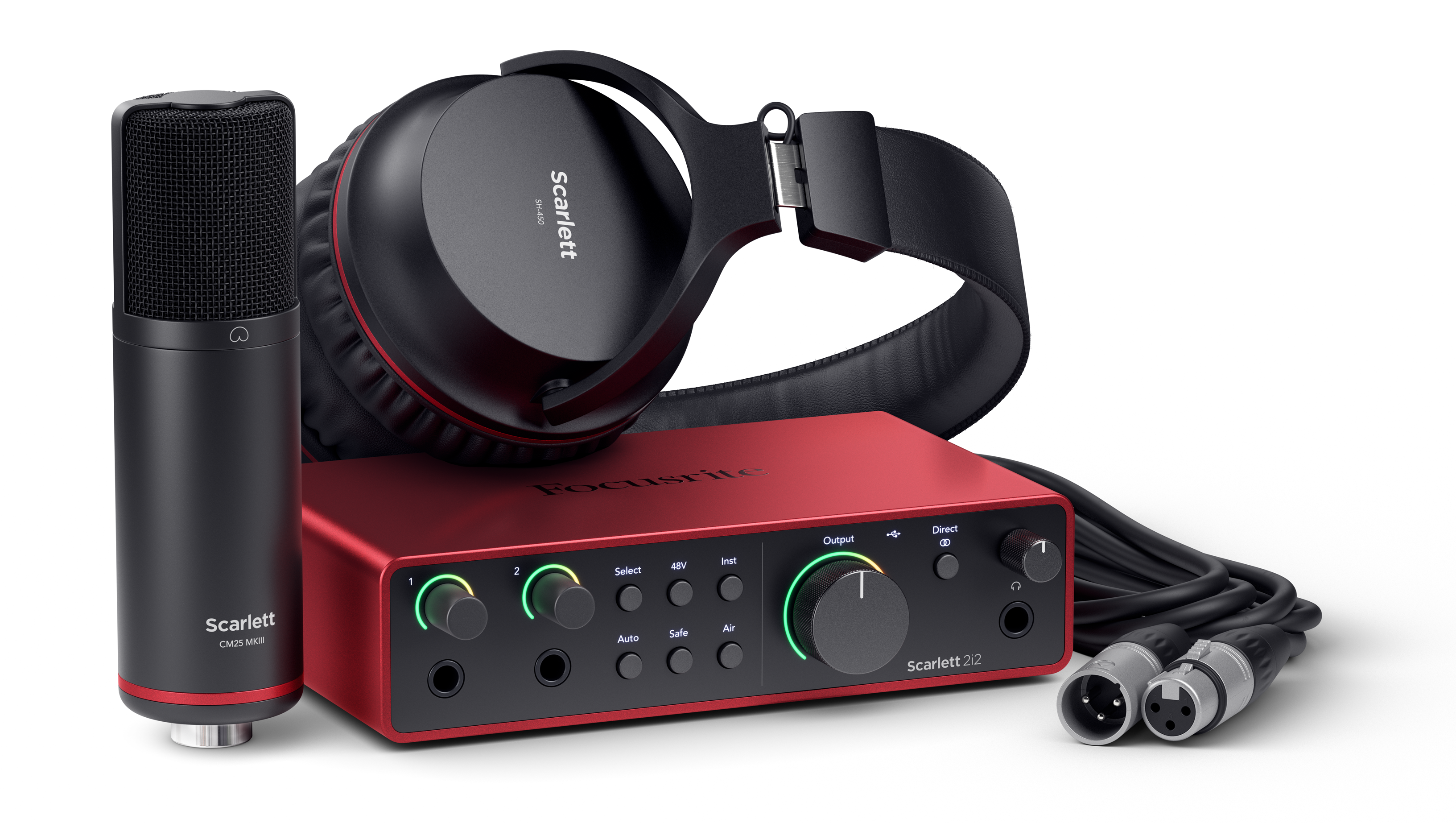 Focusrite Scarlett 2i2 Studio 4th Gen, 2-in, 2-out USB audio